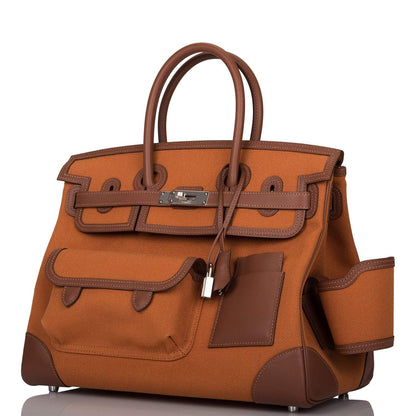 Hermes Cargo Birkin 35 Marron Inde Swift