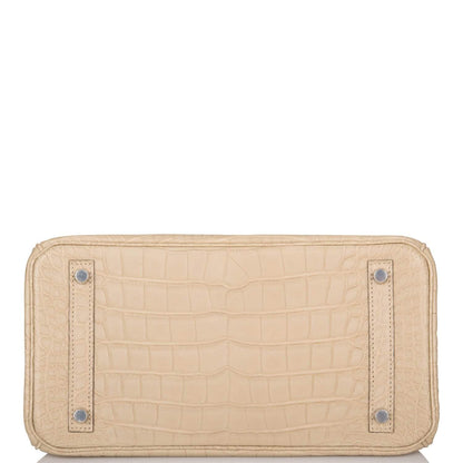 Hermes Trench Matte Alligator Birkin 30cm Palladium Hardware
