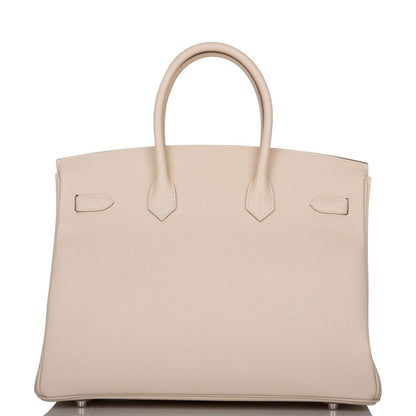 Hermes Craie Epsom Birkin 35cm Palladium Hardware