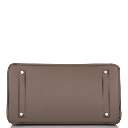 Hermes Birkin 35cm Etain Epsom Palladium Hardware