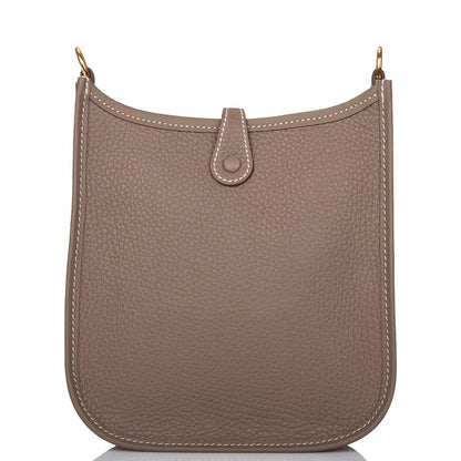 Hermes Etoupe Clemence Evelyne TPM Bag Gold Hardware