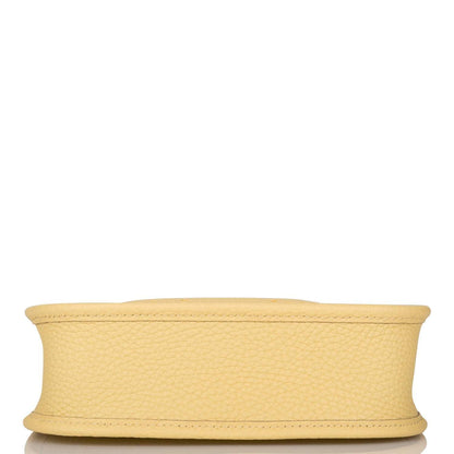 Hermes Jaune Poussin Clemence Evelyne TPM Bag Palladium Hardware