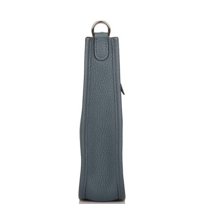 Hermes Bleu Orage Clemence Evelyne TPM Bag Palladium Hardware