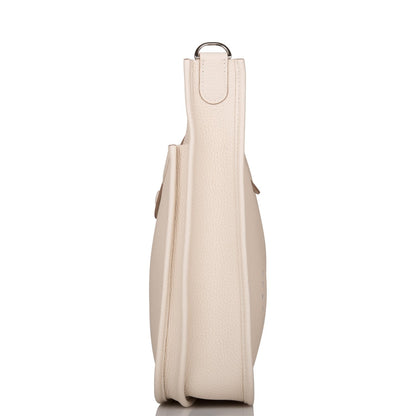 Hermes Craie Clemence Evelyne III PM Bag Palladium Hardware