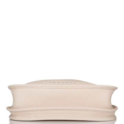 Hermes Craie Clemence Evelyne III PM Bag Palladium Hardware