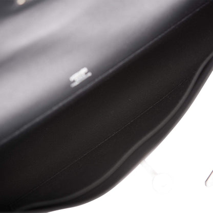 Hermes Black Swift Kelly Cut Palladium Hardware