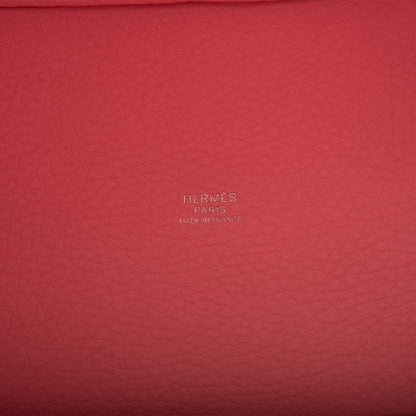 Hermes Rose Sakura Clemence Picotin Lock 18cm Palladium Hardware