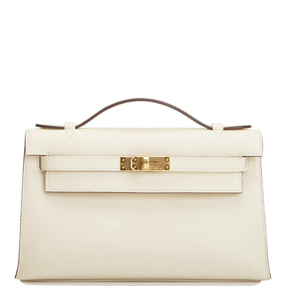 Hermes Nata Swift Mini Kelly Pochette Gold Hardware