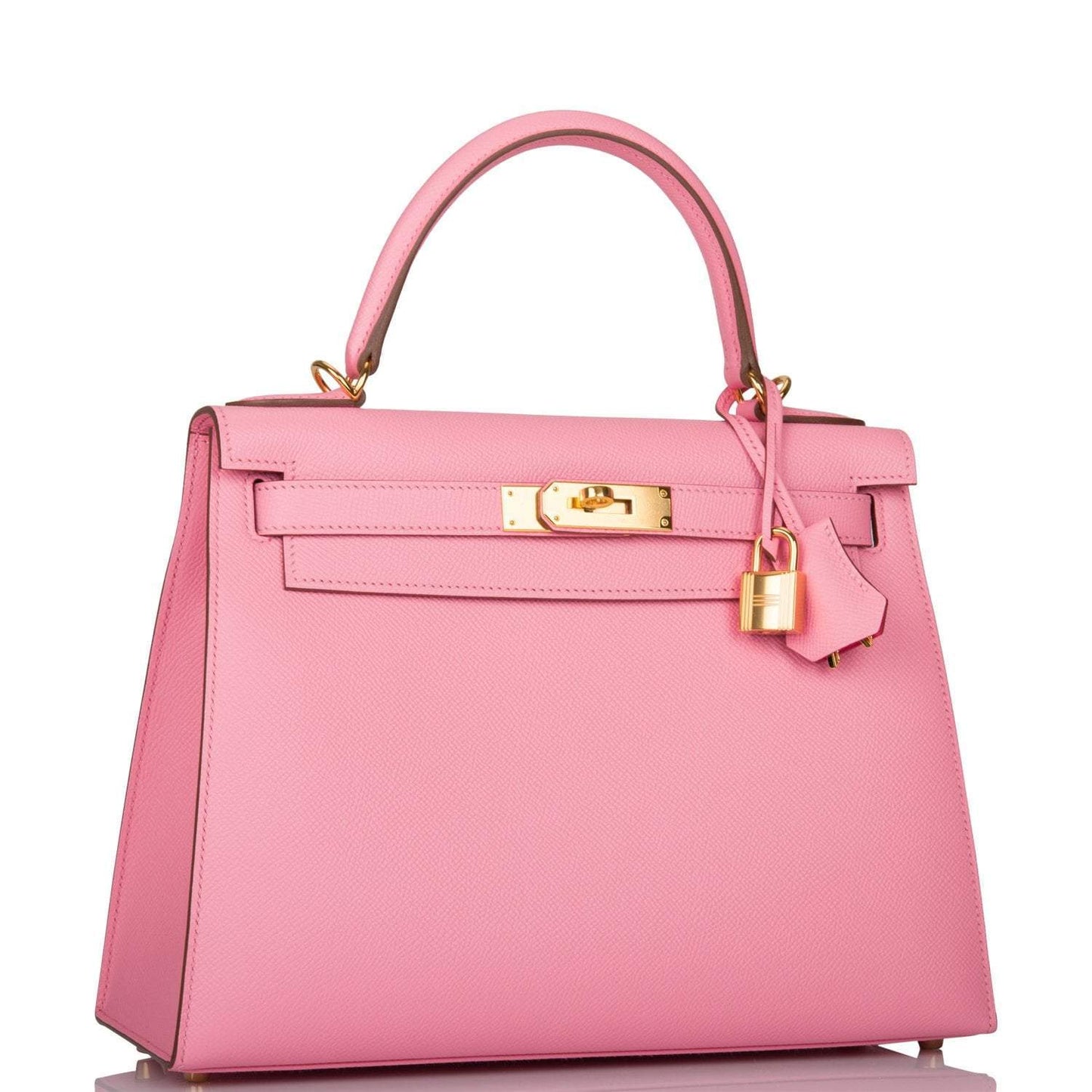 Hermes Horseshoe Stamp HSS Rose Confetti Verso Epsom Sellier Kelly 28cm Gold Hardware