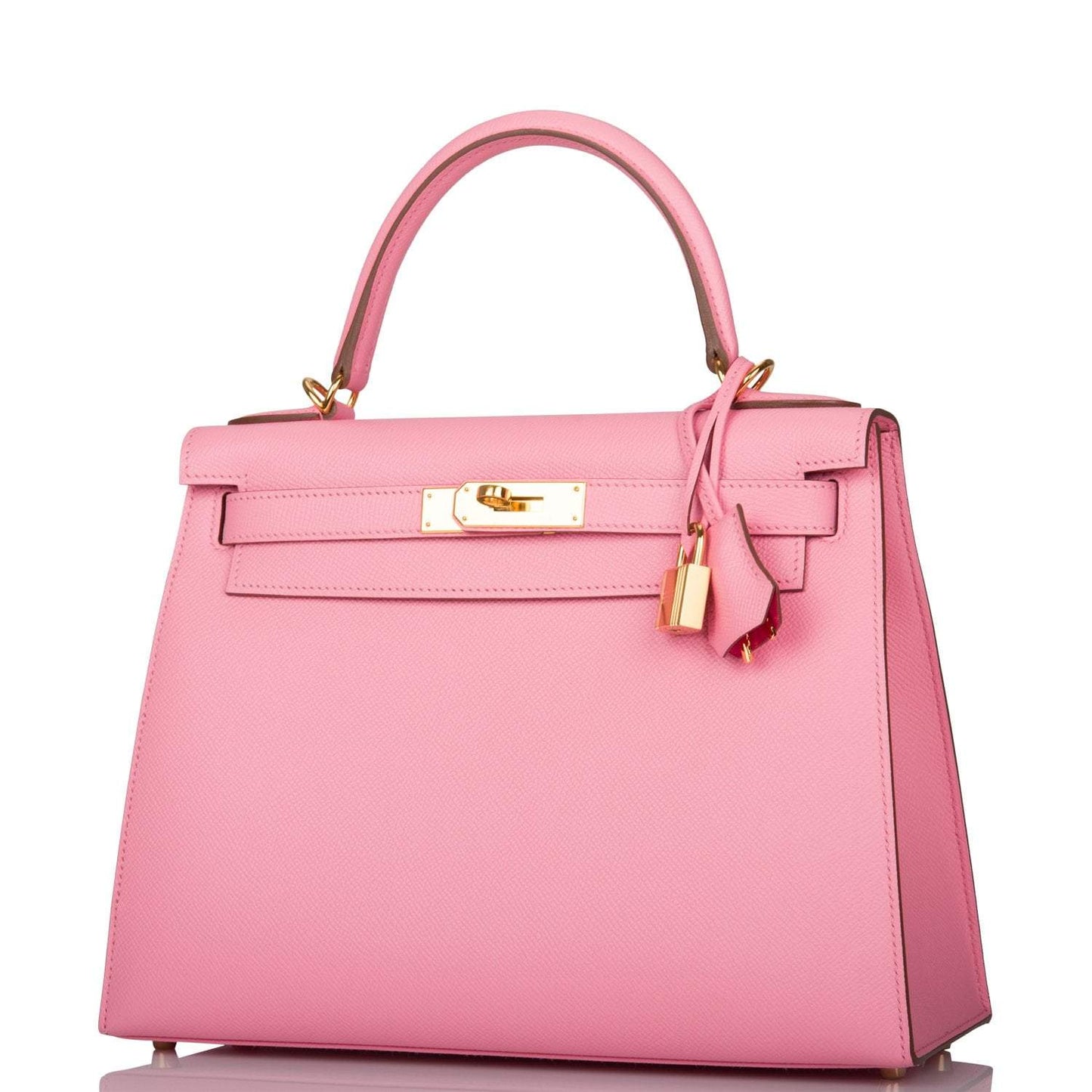 Hermes Horseshoe Stamp HSS Rose Confetti Verso Epsom Sellier Kelly 28cm Gold Hardware