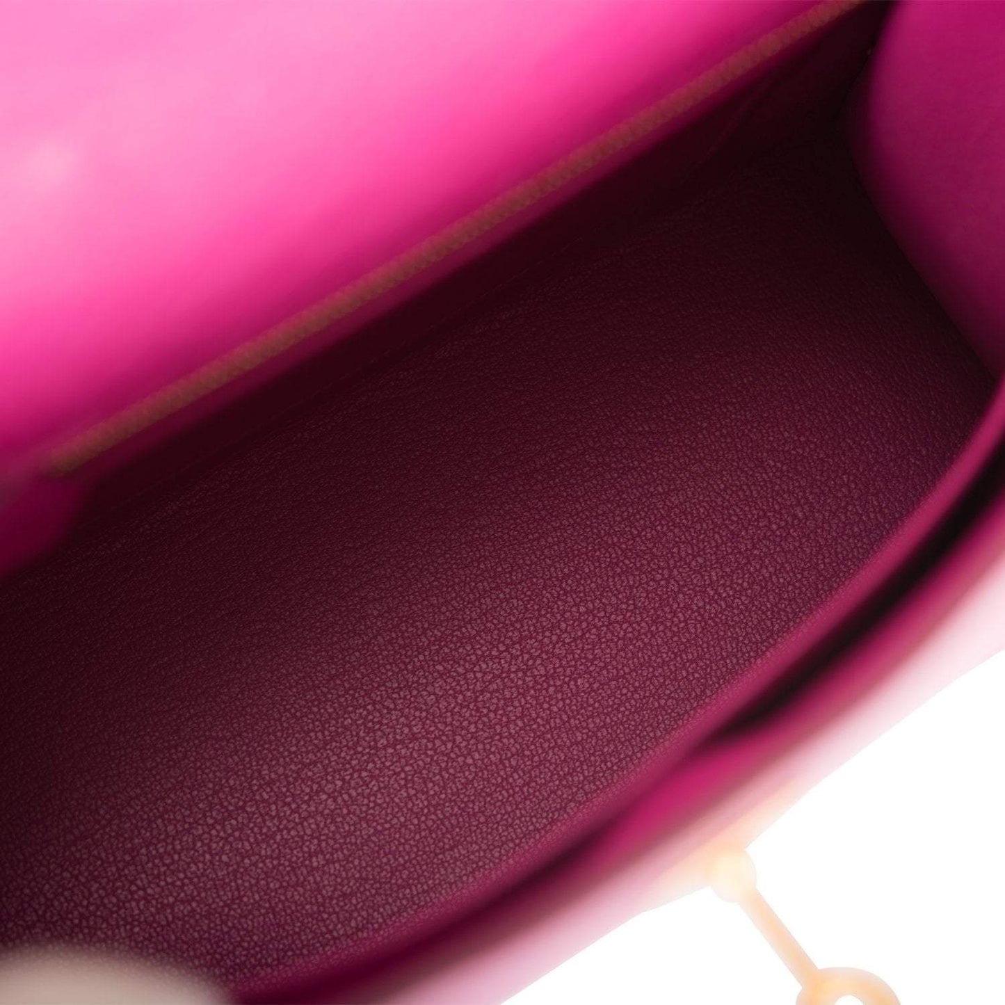 Hermes Horseshoe Stamp HSS Bi-Color Rose Pourpre Gris Agate Ostrich Sellier Kelly 25cm Brushed Gold Hardware