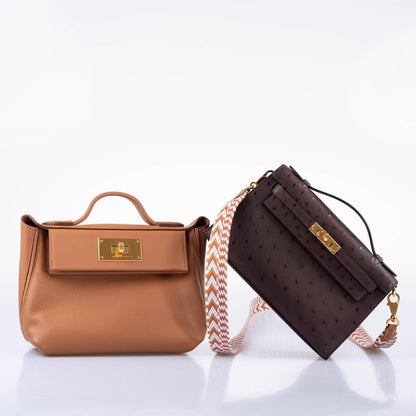 Hermes 24/24 21 Gold Evercolor Swift Leather Gold Hardware 2021 Z