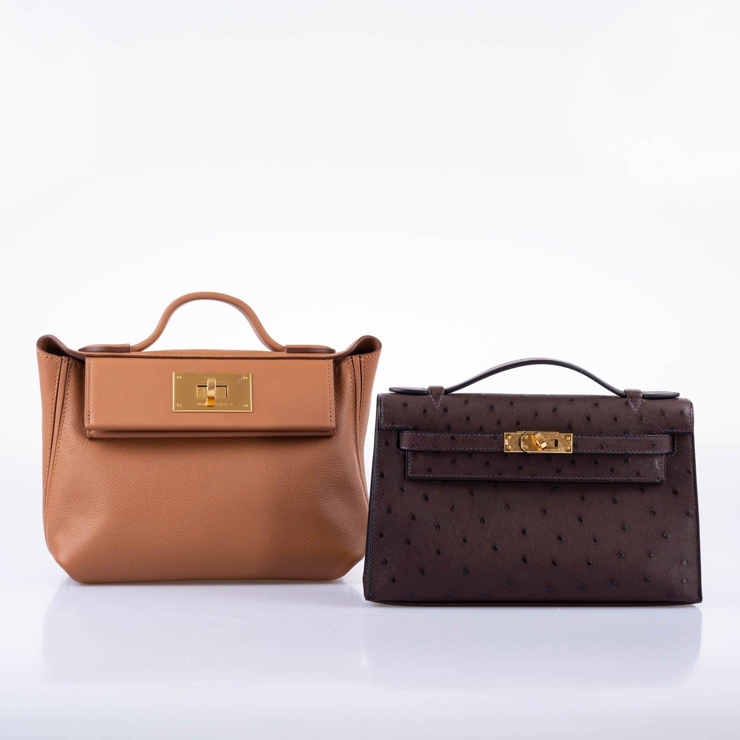 Hermes 24/24 21 Gold Evercolor Swift Leather Gold Hardware 2021 Z