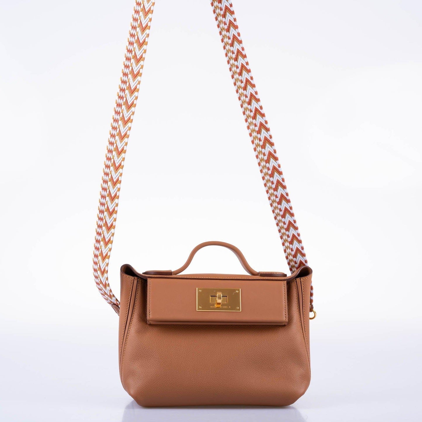 Hermes 24/24 21 Gold Evercolor Swift Leather Gold Hardware 2021 Z