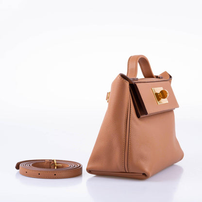Hermes 24/24 21 Gold Evercolor Swift Leather Gold Hardware 2021 Z