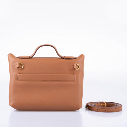 Hermes 24/24 21 Gold Evercolor Swift Leather Gold Hardware 2021 Z