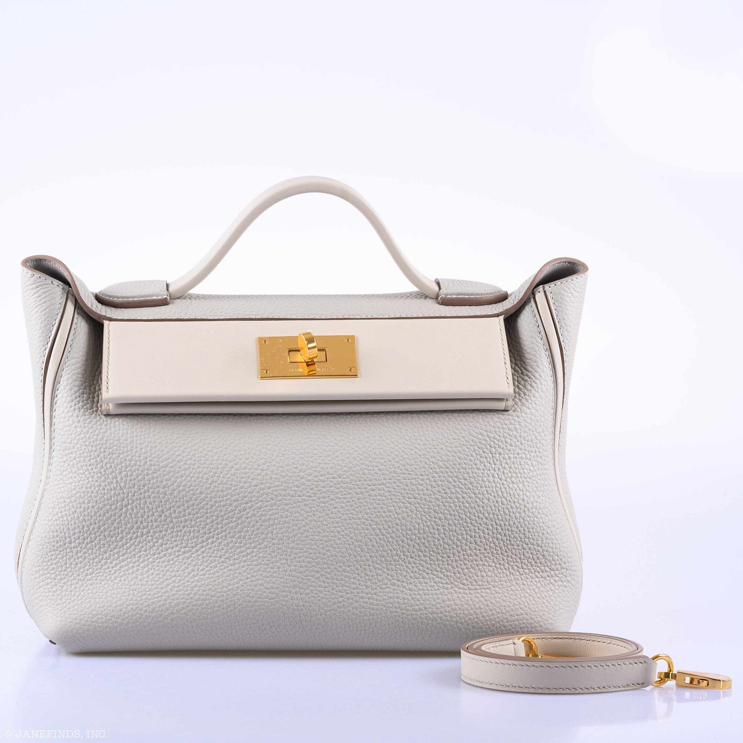Hermes 24/24 29 Gris Perle Togo Beton Swift Gold Hardware