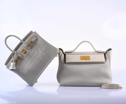 Hermes 24/24 29 Gris Perle Togo Beton Swift Gold Hardware