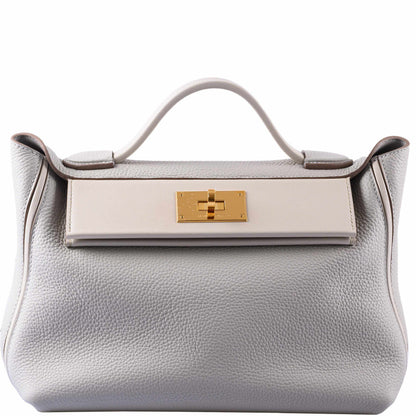 Hermes 24/24 29 Gris Perle Togo Beton Swift Gold Hardware