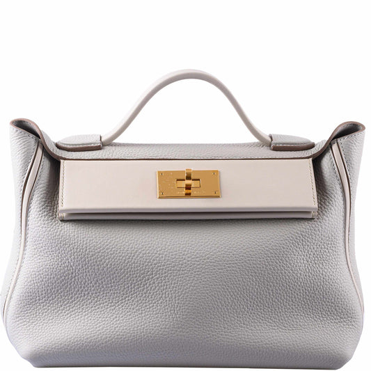 Hermes 24/24 29 Gris Perle Togo Beton Swift Gold Hardware