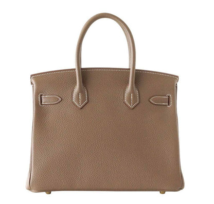 Hermes Birkin 30 Etoupe Togo Leather Gold Hardware