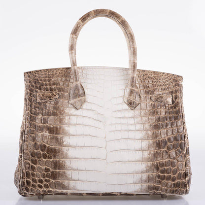 Hermes Birkin 30 Matte Himalayan Niloticus Crocodile Palladium Hardware 2010 N Square