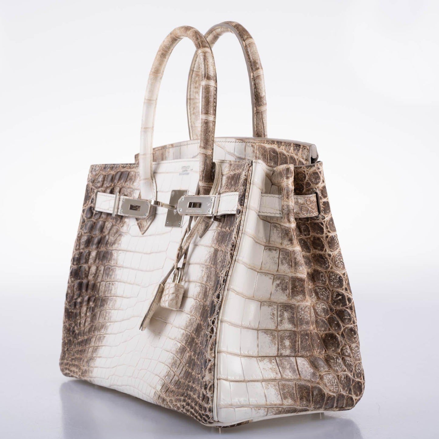 Hermes Birkin 30 Matte Himalayan Niloticus Crocodile Palladium Hardware 2010 N Square