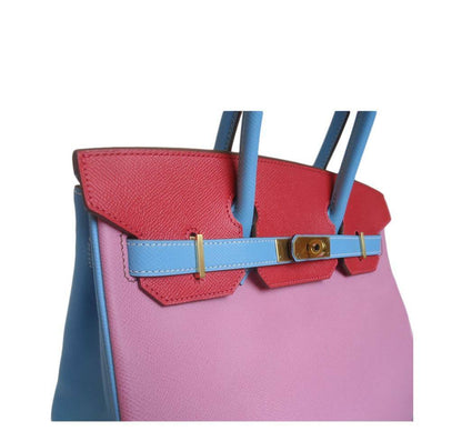 Hermes Birkin 30 HSS Special Order Pink Celeste & Rose Jaipur Epsom Leather Gold Hardware