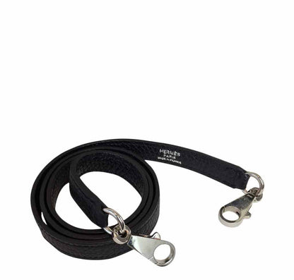 Hermes Kelly 32 Black Togo Leather Palladium Hardware