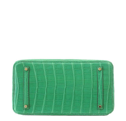 Hermes Birkin 35 Cactus Matte Alligator Gold Hardware