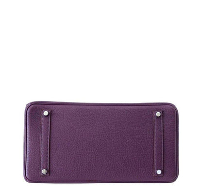 Hermès Birkin 35 Cassis Purple Fjord Bag