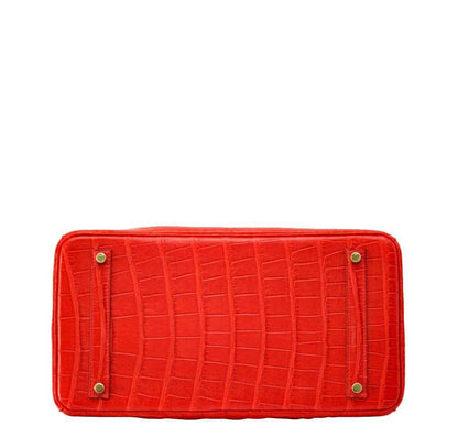 Hermès Birkin 35 Geranium Alligator Bag GHW
