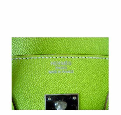 Hermes Birkin 35 Kiwi Epsom Leather Palladium Hardware