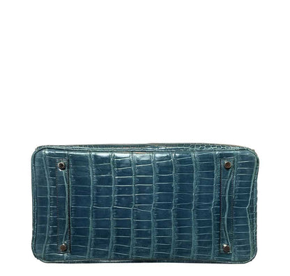 Hermès Birkin 35 Malachite Porosus Crocodile Bag PHW