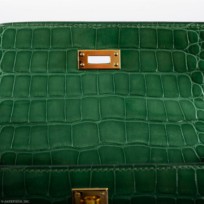 Hermes Kelly Pochette Cactus Alligator