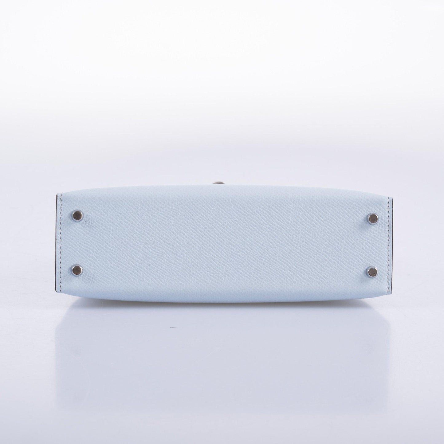 Hermes Kelly 20 Mini II Bleu Brume Hydra Epsom Palladium Hardware