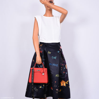 Hermes Kelly 25 Retourne Rouge Pivoine Togo
