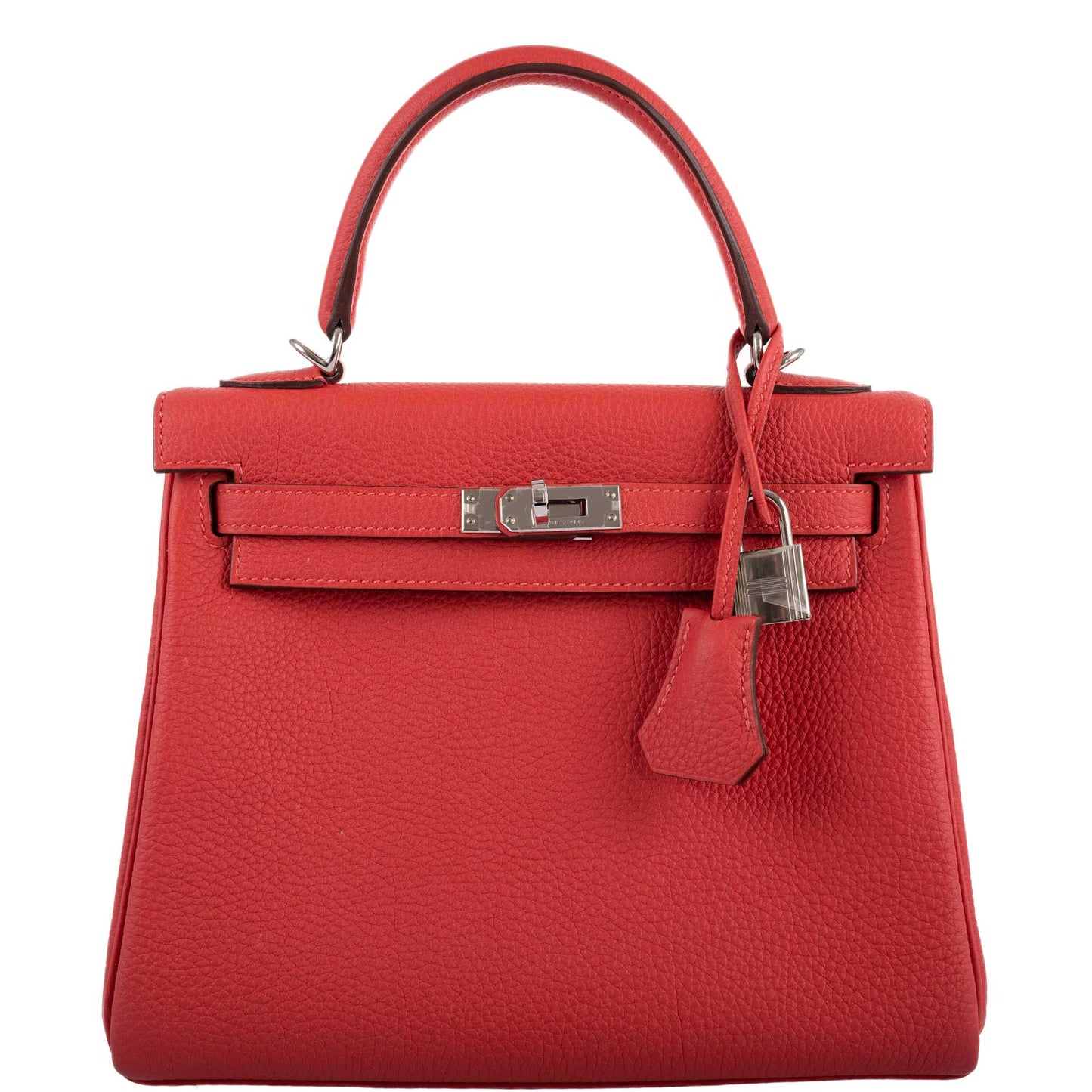 Hermes Kelly 25 Retourne Rouge Pivoine Togo