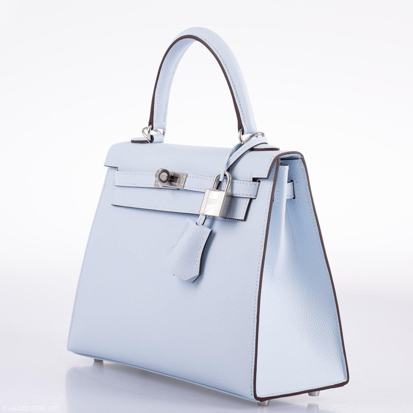 Hermes Kelly 25 Sellier Blue Brume Epsom