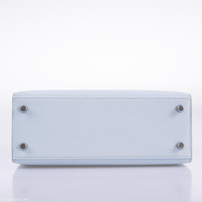 Hermes Kelly 25 Sellier Blue Brume Epsom