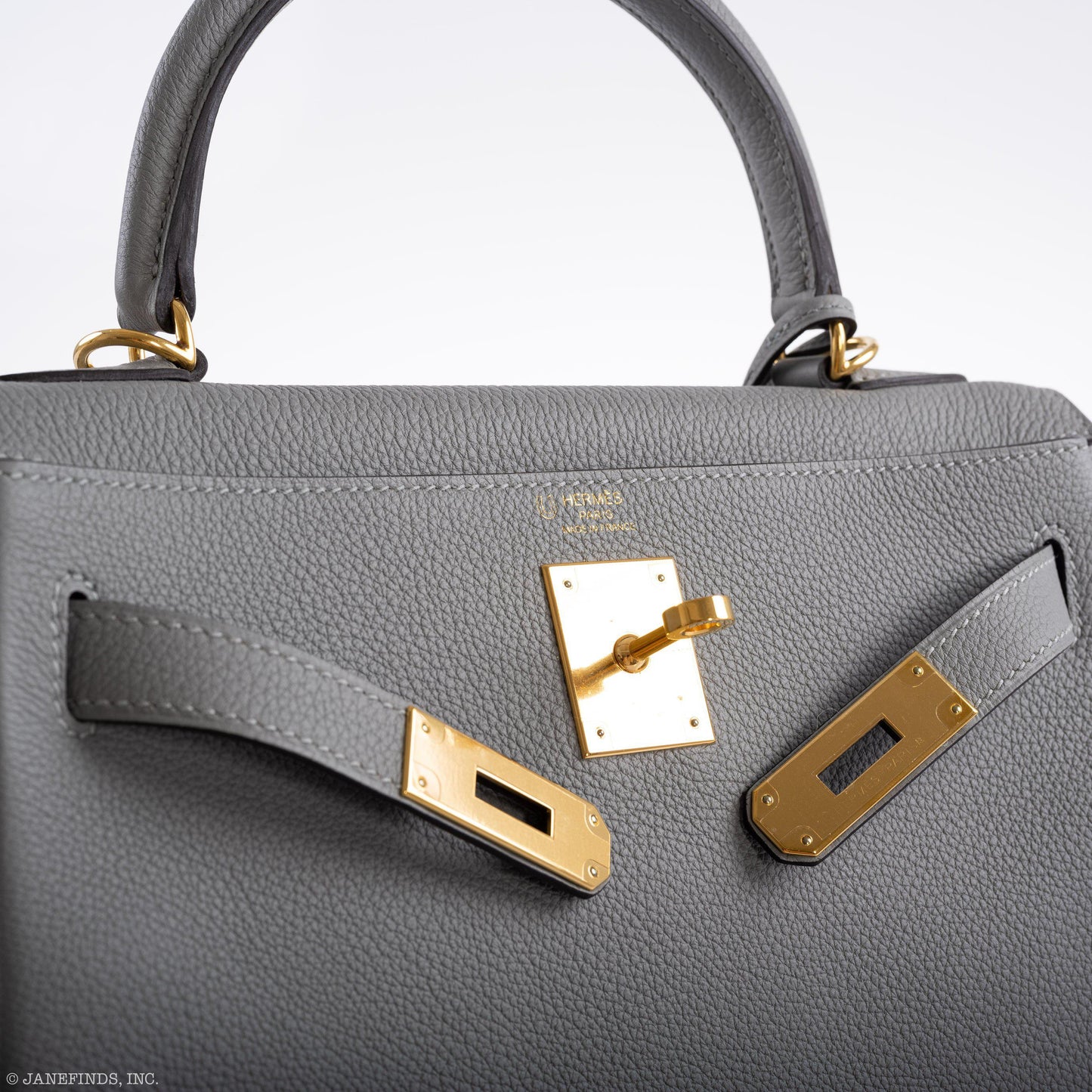 Hermes Kelly 28 HSS Retourne Gris Mouette Togo