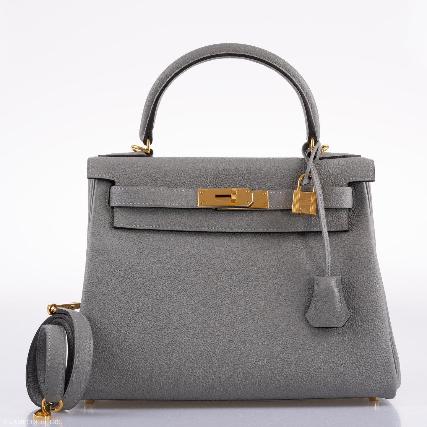 Hermes Kelly 28 HSS Retourne Gris Mouette Togo