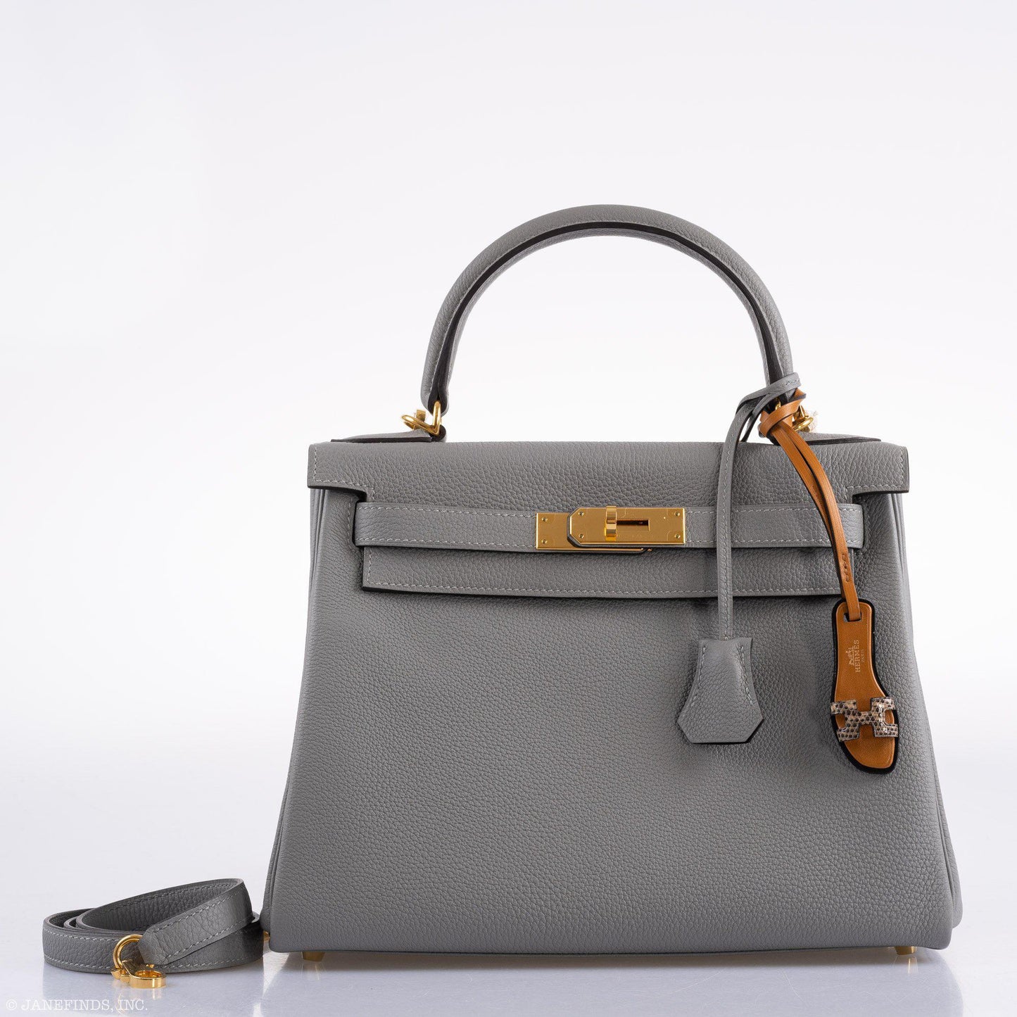 Hermes Kelly 28 HSS Retourne Gris Mouette Togo