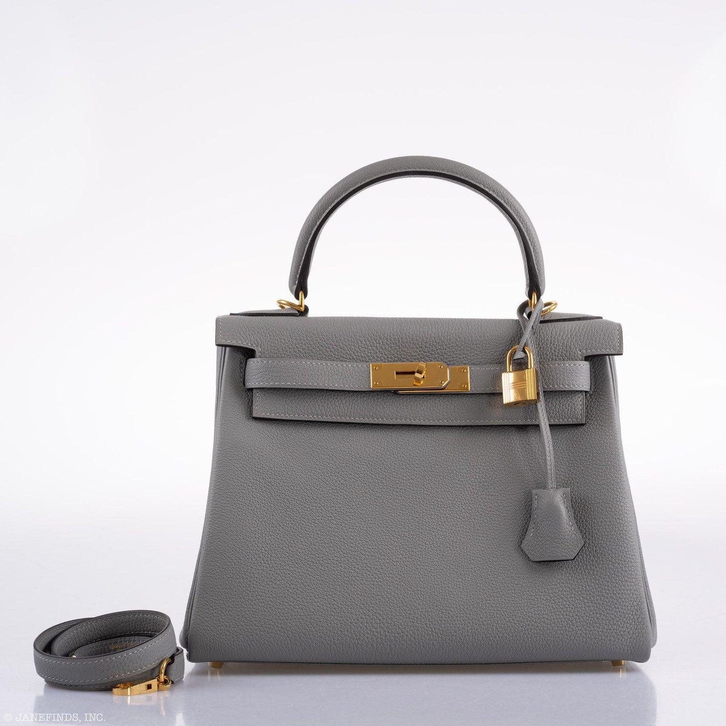 Hermes Kelly 28 HSS Retourne Gris Mouette Togo