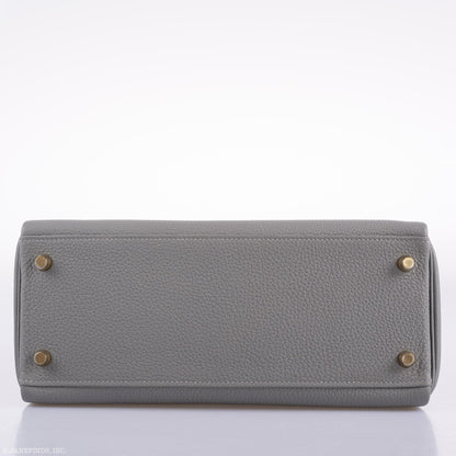 Hermes Kelly 28 HSS Retourne Gris Mouette Togo