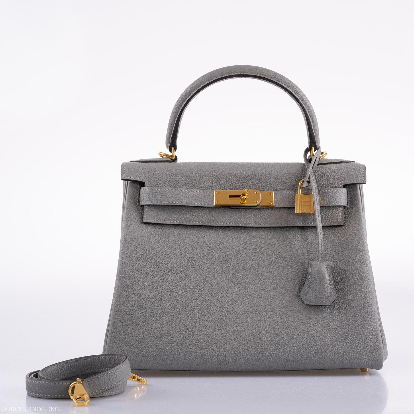 Hermes Kelly 28 HSS Retourne Gris Mouette Togo