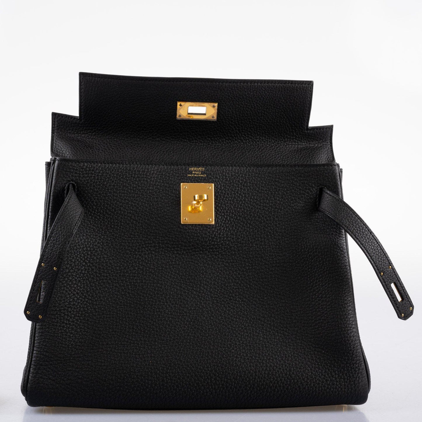 Hermes Kelly 28 Retourne Black Togo