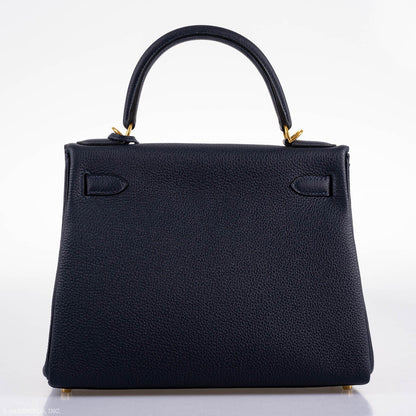 Hermes Kelly 25 Sellier Bleu Brume Epsom