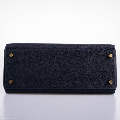 Hermes Kelly 25 Sellier Bleu Brume Epsom