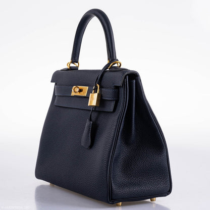 Hermes Kelly 25 Sellier Bleu Brume Epsom